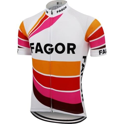 FAGOR retro Cycling jersey summer short sleeve ropa ciclismo bike clothing mtb jersey outdoor sports triathlon bicycle clothes