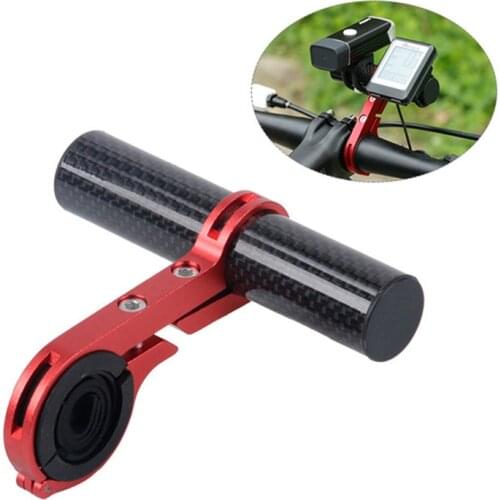 Bicycle multi-function handlebar extension stand car faucet mountain bike long headlights mobile phone clip riding accessories