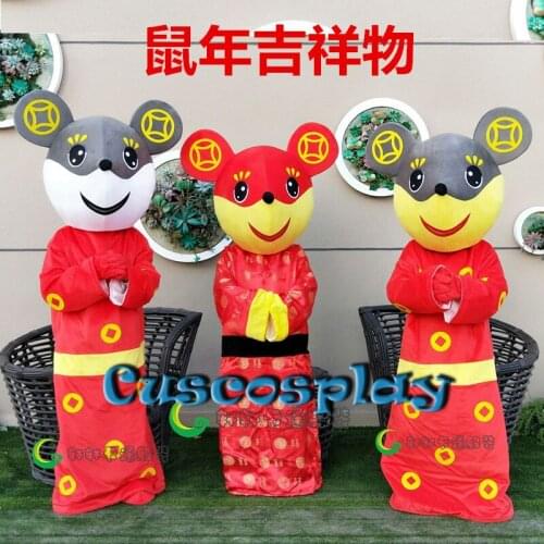 High Quality Mouse Mascot Costumes Cartoon Apparel Unisex Cartoon Apparel Cosplay New Year Christmas Mascot