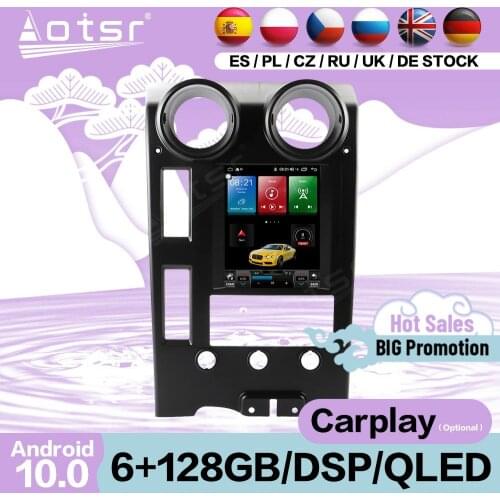 128G Tesla Screen Multimedia Stereo Android 11 Player For Hummer H2 2004 2005 2006 2007 2008 2009 GPS Navi Audio Radio Head Unit