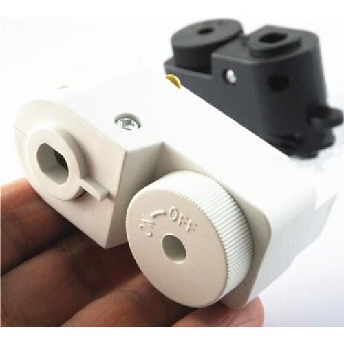 20PCS Black and White 2-Wire Track Joint Metal Halide Lamp LED Spotlight Rail Shell Wire Junction Box Lighting Accessories