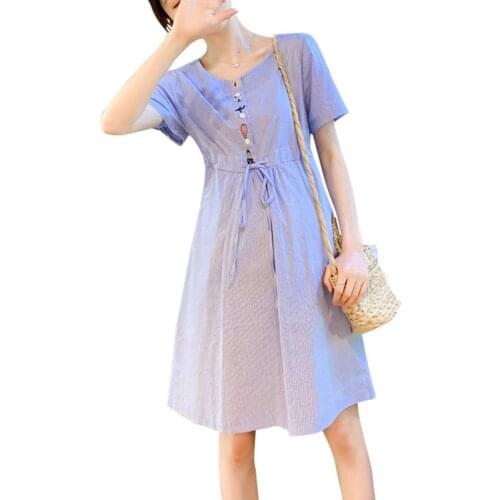 2020 Summer Dress Vestidos Maternity Dresses Women Clothes Pregnancy Dress Plus Size Vestidos Casuales Maternity Dresses Cotton