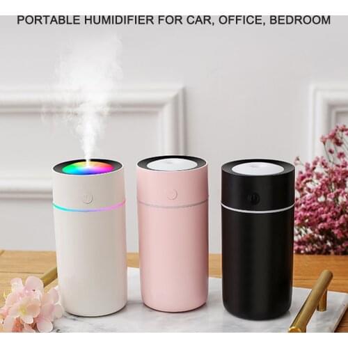 320ml USB Humidifier Cup Portable Humidifier for Car, Office, Bedroom, Filter Free Vaporizer Mini Cup Humidifier