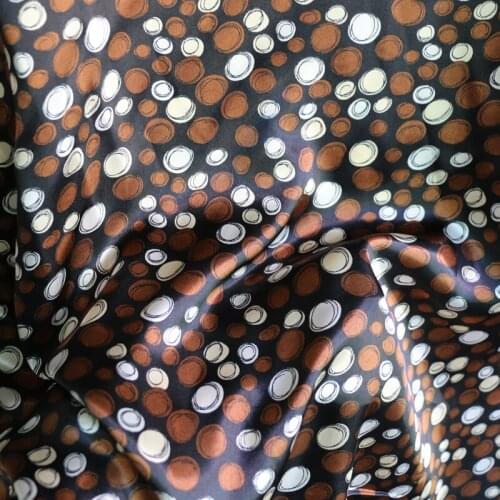 100cm*148cm Ball Design Satin Dress Fabric Soft Shiny Polyester Charmeuse Shirt DIY Material