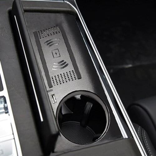 15W QI car wireless charger fast charging plate phone charger charging holder accessories for Audi A6 C8 A7 2019 2020 2021