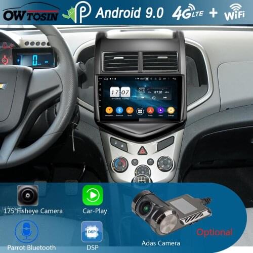 9" IPS 8Core 4GB+64GB Android 9.0 Car DVD Player For Chevrolet Aveo Sonic 2011 2012 2013 2014 GPS Radio Stereo CarPlay Parrot BT