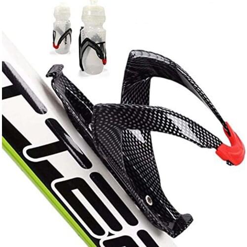 Bicycle Water Bottle Holder Bike Water Bottle Cage Carbon Fiber Textured Plastic Bottle Cages Cup Holder Bicycle Accessories