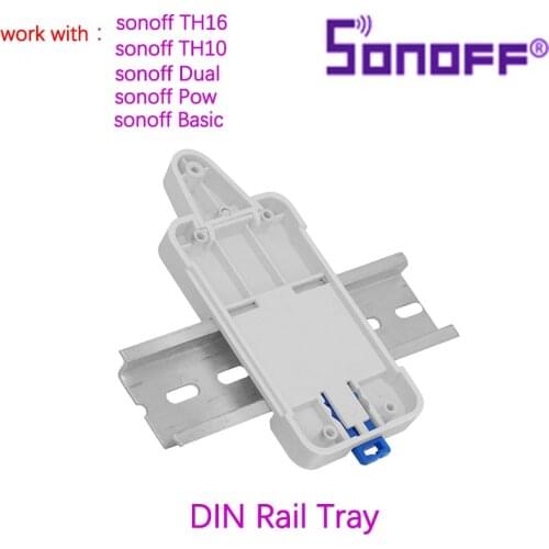 2 Pcs Sonoff DIN Rail Tray V0 Fire-retardant Switchboard Movable Mounting Accessories For Sonoff Basic/RF/ Pow/ TH10/16 Switchs