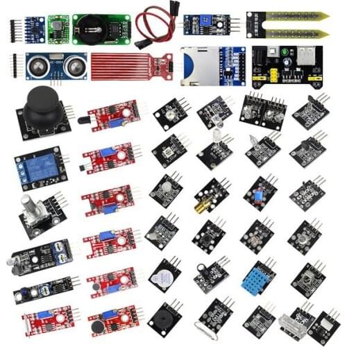 For arduino 45 in 1 Sensors Modules Starter Kit better than 37in1 sensor kit 37 in 1 Sensor Kit UNO R3 MEGA2560