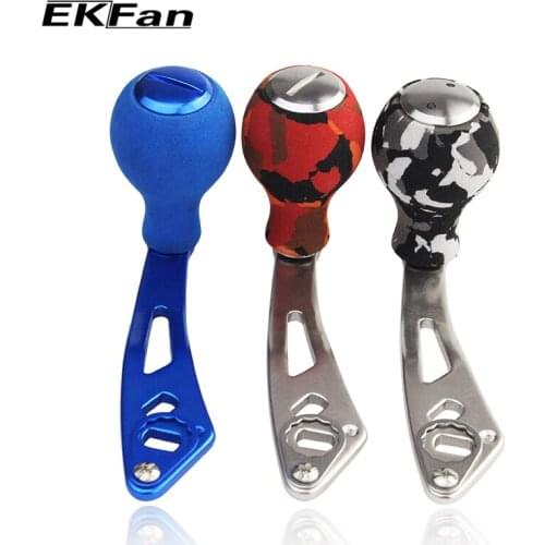EKfan Camouflage eva Aluminum Alloy Fishing Reel Handle for Baitcasting Fshing Reels Rocker Reel Accessory