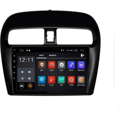 Hot Sale 9 Inch Android 10 8 CORE Car Dvd Gps Player For Mitsubishi mirage attrage 2012-2019 built-in Radio Video Navigation Bt