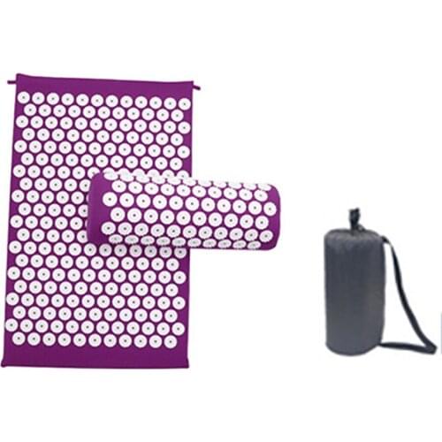 Massager Cushion Massage Acupressure Relieve Stress Back Body Pain Spike Mat Acupuncture Massage Yoga Mat with Pillow Yoga Mat