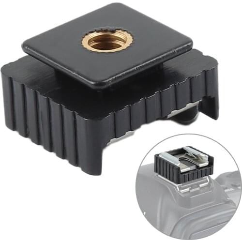 Camera Metal Flash Hot Shoe Mount Adapter 1/4 "Camera Accessoires for Studio Light Stand Tripod For Canon 580EX II 580EX