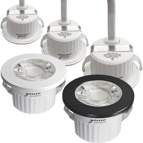 MINI Recessed LED Spot lights with 3W,2700K,RA≈92(IP54 Waterproof/LED lamp/Downlight for home,kitchen,ceiling,closet) Pack of 5