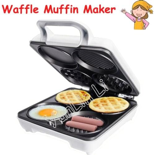 Multi-Functional Waffle Maker Breakfast Machine Four-Hole Muffin Machine Egg Frying Pan Pancake Machine SW-289HW