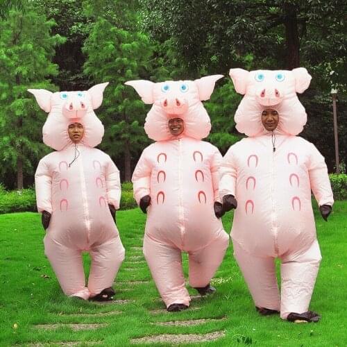Pig Mascot Inflatable Costume Suits Cosplay Party Game Dress Outfits Clothing Advertising Carnival Halloween Xmas Easter Adults
