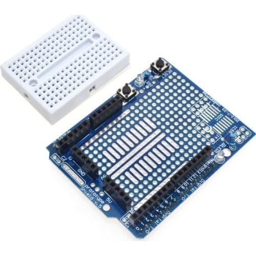 UNO Proto Shield prototype expansion board with SYB-170 mini bread board based For ARDUINO UNO ProtoShield