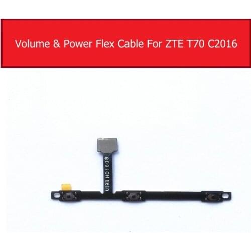 Genuine Volume & Power Flex Cable For ZTE AXON MAX C2016 T70 Volume & Power Control Button Side Key Switch ON OFF Flex Ribbon