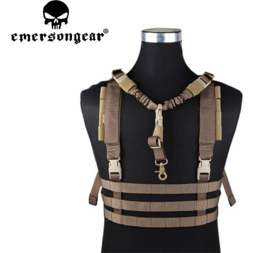 EMERSONGEAR MOLLE System Low Profile Chest Rig ROC-Quick Release Multicam Airsoft Hunting Shooting Outdoor Tactics