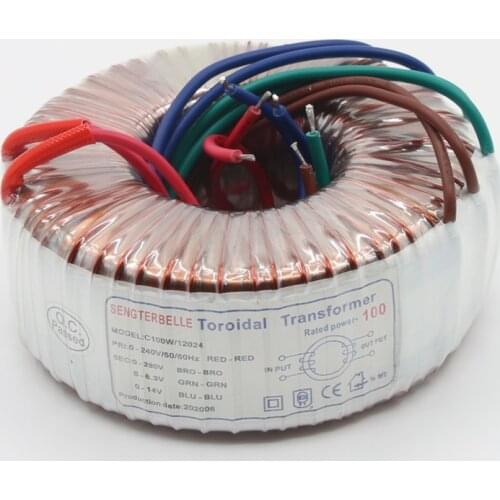 100W High Quality Tube Power Amplifier Audio Power Transformer 280V+6.3V+14V Toroidal Transformer