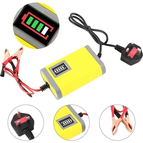 Intelligent 12V Motorbike Battery Charger Motorcycle Automatic Smart Trickle Charger Automatic Power Off Battery Accessories