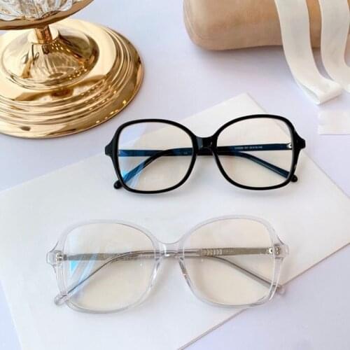 Blue light protection Women ch5266 Eyewear Acetate oval Frame Female Eyeglasses Prescription Myopia Eye Glasses optical box case