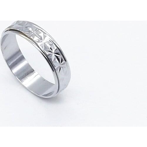 New Fashion Trendy Elegant Alloy Plated Slideable Surface Women Mens Ring Male Cheap Retro Wholesale Jewelry
