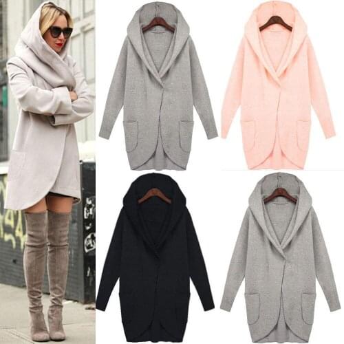 S-3XL women autumn winter long sleeve coat fashion lady casual leisure holiday coat