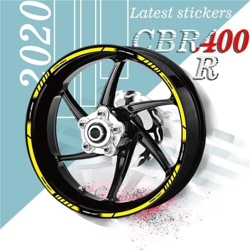 20 pcs motorcycle modified waterproof reflective wheels with striped personality tape for HONDA CBR400R cbr400r cbr 400r
