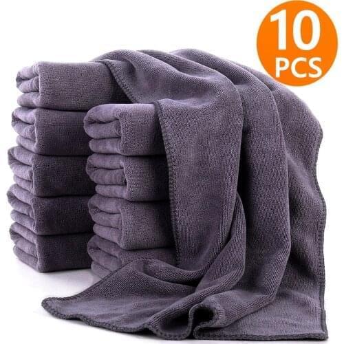 3/5/10 pcs Extra Soft Car Wash Microfiber Towel Car Cleaning Drying Cloth Car Care Cloth Detailing Car Washing Towel Accessories