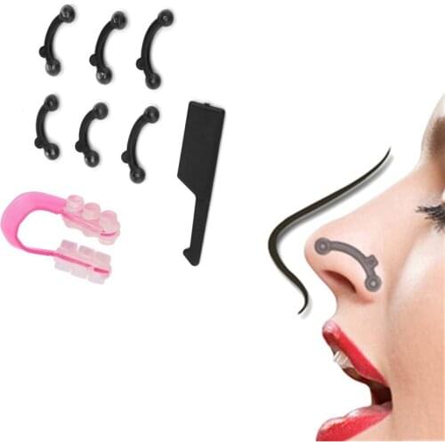 3PCS/Set Nose Clipper Bridge Straightening Nose Up Lifting Shaping Shaper Clip Nose Corrector Nose Massager Makeup Tool