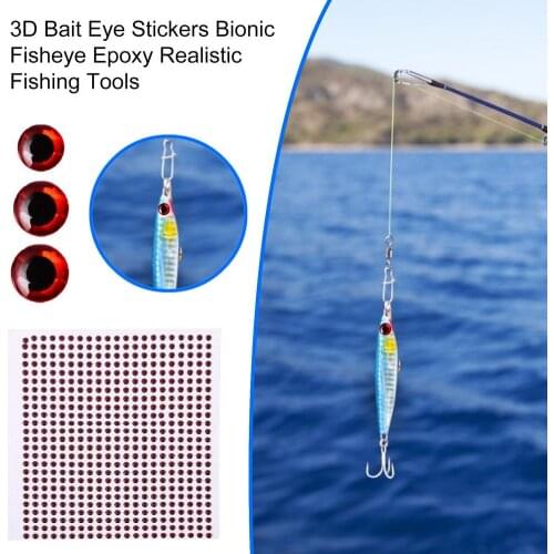500pcs/lot Fishing Lure Eyes Holographic 3D 3mm 4mm 5mm Simulation Fly Fishing Minnow Artificial Fish DIY Eye Fishing Tackle