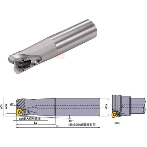 AJX08R253SA25S carbide inserts internal turning tool end mill lathe knife milling cutter cnc tools