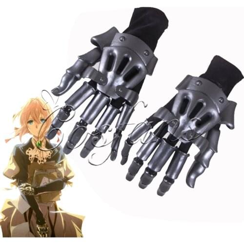 Anime Violet Evergarden Accessory Auto Memories Doll Gauntlet Knuckles Glove Costume Cosplay Prop