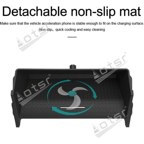 QI car Infrared wireless charger For Mercedes-Benz GL/GLE/GLS/ML 2015-2019 Wireless Charging Car Phone Holder for iphone/Samsung