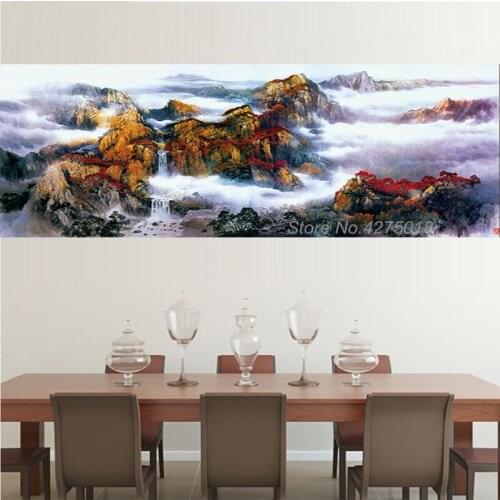 Beautiful mountain and fog Large 5D DIY Diamond Painting Full Rhinestone Embroidery natural scenery Mosaic Needlework YG1847