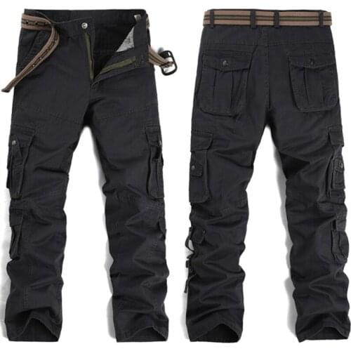 2020 Cargo Pants Men Casual Loose Army Military Long Trousers Mens Spring Autumn Baggy Multi-Pockets Track Pants Male Clothes