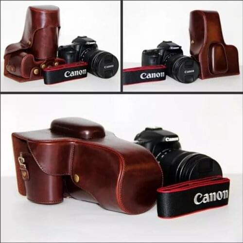 PU Leather Case cover Camera Bag For Canon EOS 90D 80D 70D 60D 80D2 80DII With Battery Opening