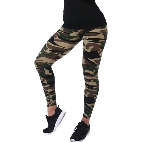 CKAHSBI Women Yoga Pants Camouflage High Elastic Push Up Gym Leggings Sport Fitness Running Female Ankle-Length S-XXL Bottom