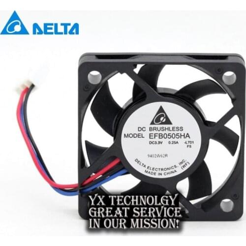 EFB0505HA 5010 5V 0.25A 5cm 50mm double ball bearing cooling fan with tachometer for Delta 50*50*10mm