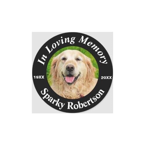 IN LOVING MEMORY Guide dog Golden Retriever sticker Vinyl Decal Car Stickers for Window Wall Pet Dog Cool and Creative