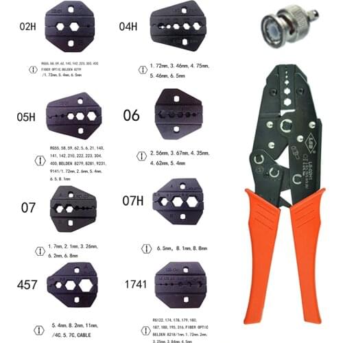 LSD High quality tool RG58/59/62 cable connector coaxial crimper BNC tools pliers crimping tool Dropshipping