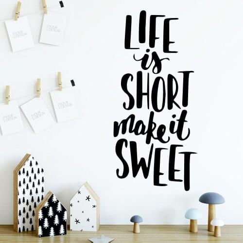 Cartoon SweetLife Home Decor Modern Acrylic Decoration Refrigerator Stickers Wall Decoration Murals Muursticker