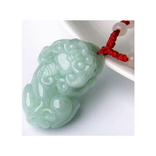 Natural Burmese jadeite A-level animal amulet pendant, elegant princess jewelry, the best gift for dad and boyfriend