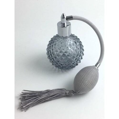 New 100ml Clear Crystal Perfume Bottle Long Spray Tassels Atomizer Pump Refillable Glass Bottles SCI88