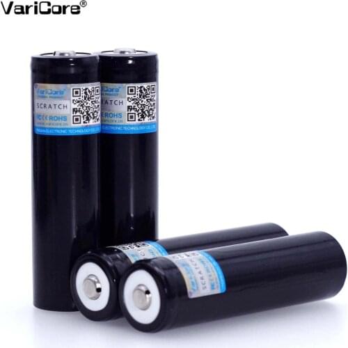 Wholesale VariCore Original New V-34 18650 3.7V 3400mA Rechargeable lithium battery Light Flashlight batteries +Pointed