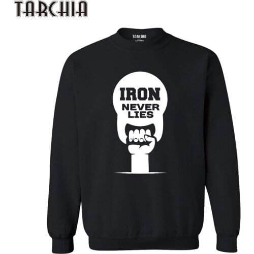 TARCHIA 2021 Sweatshirt Tracksuit Men Sportswear Casual Pullover Tops Plus Size Brand Clothing Print Hoodies Iron Never Lies