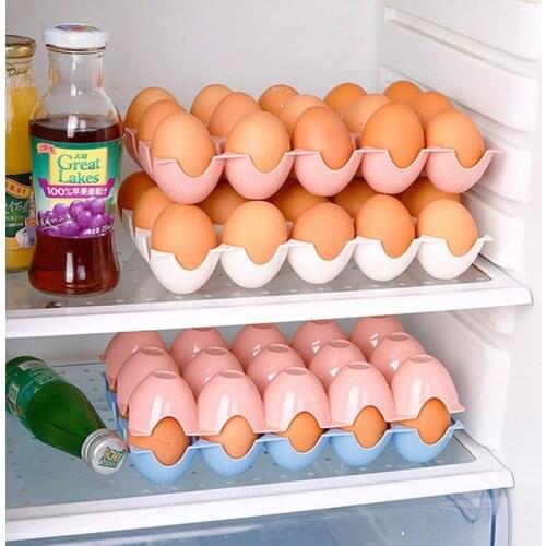 1pc Kitchen Egg Storage Box Container Hiking Outdoor Camping Carrier Crisper For 15 Egg Case Box plastic storage box