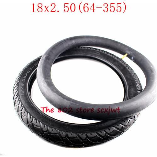 Free Shipping High quality 18x2.50 64-355 tire inner tube and outer tyre 18*2.50 tyre for Electric motorcycle battery tricycle