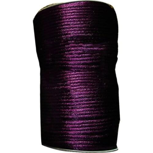 2.5mm Dk Violet Rattail Satin Nylon Cord-250M/Roll Jewelry Accessories Macrame Rope Bracelet Necklace Beading Theard